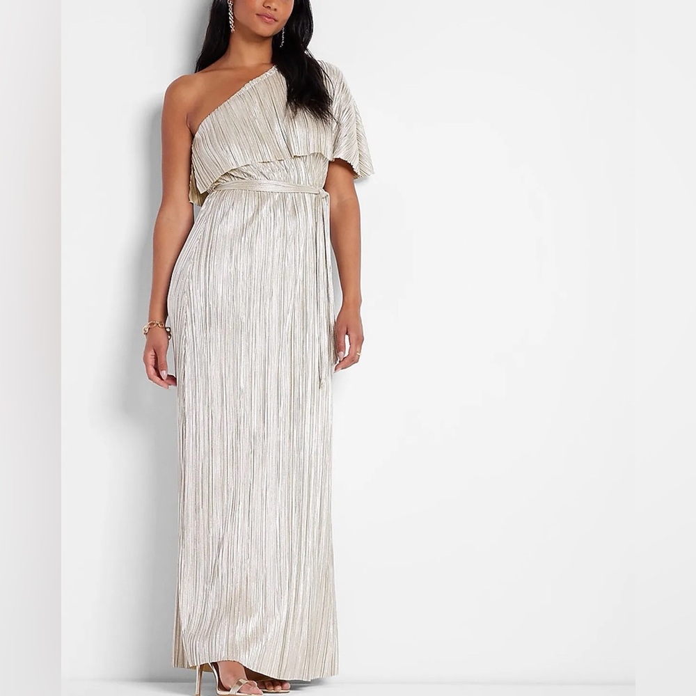 Rachel Zoe X Express Metallic Gown